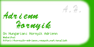 adrienn hornyik business card